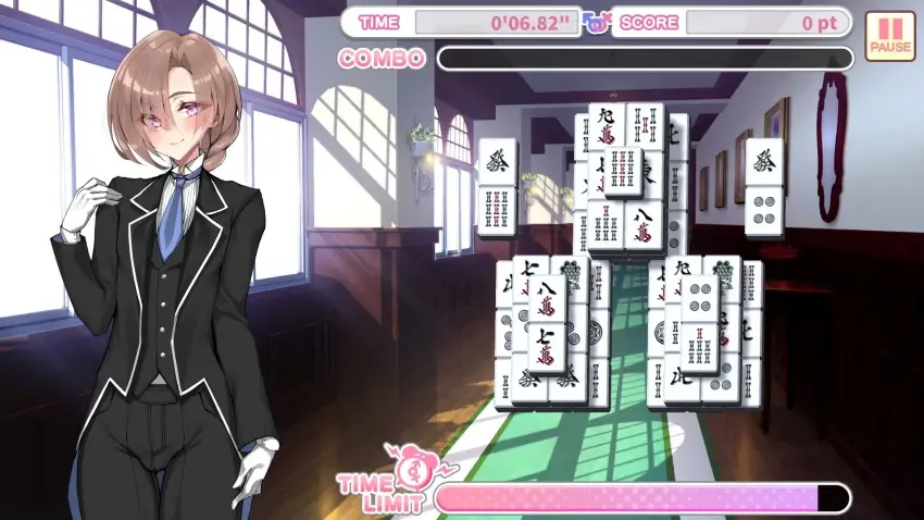 Otoko Cross: Pretty Boys Mahjong Solitaire