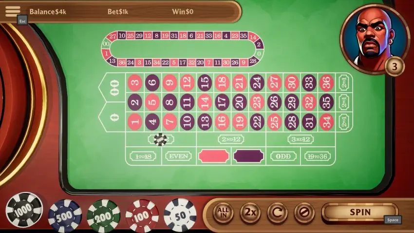 Hot Stakes Casino - American Roulette